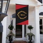 Black American Heritage Flag     3x5 Ft African American Flags With Brass Gr