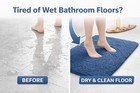2 Packs Non Slip Bath Mat Absorbent Bathroom Rug Quick Dry Shower Floor Carpet