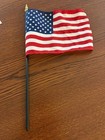 2002 Salt Lake Olympic Game Flag And  Us Flag - 4x6 Flags On 10in  Poles