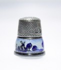 Antique Sterling Silver Made In Germany Dutch Windmill Motif Thimble Size 9