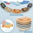 Baby Bath Toys For Toddlers  14 Pcs Bathtub Toys With Boat  Cups   Watering Can