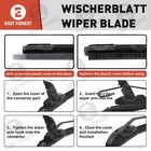 24   18  Windshield Wiper Blades Oem Quality Beam Premium Hybrid Silicone J-hook