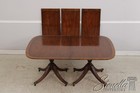 L74641  Baker Mahogany Inlaid Double Pedestal Dining Table