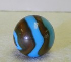  21212m Nice Looking Vintage Peltier Glass Nlr Burnt Spiderman Marble  65 Nm 