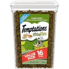 Crunchy Soft Cat Treats Catnip Chicken Cheese Flavor Healthy Snack 16oz Tub New