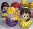 Lot Of 8 Disney Fisher Price Little People Princess Rapunzel Tiana Jasmine