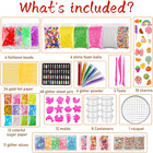 Slime Making Kit Supplies  163 Pack Slime Mix Ins Accessories Slime Add Ins Foam
