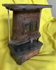 Antique Union Cast Iron Sad Iron Heater Stove Double Mica Windows