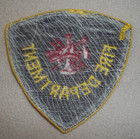 New Embroidered Uniform Shoulder Patch Fire Department Black Red Gold Scramble