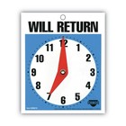 Cosco 098010 5  X 6  Will Return Later Sign - Blue New