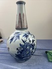Vintage Chinese Blue White Porcelain Vase 14    Hand Painted Figures