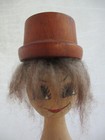 Vintage Erzgebirge Wood Wooden Seamtress   Holder For Sewing Notions