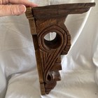 Antique Collectible Solid Wood Hand Carved Shelf Bracket Wall Sconce   Mount 14   