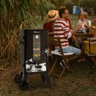 Royal Gourmet 28-inch Electric Smoker With 3 Smoking Racks  Clear Viewing Window