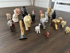 Large Vintage Elephant Figurine Collection     Stone  Resin  Gold Tone     22 Piece 