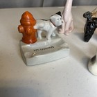 Vintage Antique Dog cat Figurine Lot Of 11 Total Treasures    