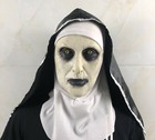 The Horror Scary Nun Latex Mask W headscarf Valak Cosplay For Halloween Costume