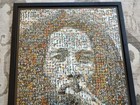 Bob Marley Photomosaic Poster Framed Covered 37  X 27   Reggae Legend Wall Art