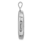 Sterling Silver Rhodium-plated Tree Of Life 30x19mm Rectangle Locket Pendant