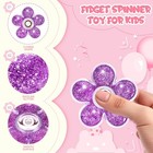 Figrol 5 Pack Glitter Fidget Spinners  Sensory Fidget Toys For Stress Relief    