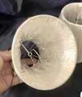 New 4 1 4    White Silk Chandelier Light Lamp Clip On Shade-one Shade Only  