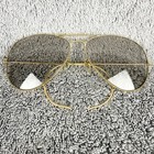 Vtg Ray Ban Bausch   Lomb Gold Aviator Sunglasses 62-14 W  Photochromic Lenses