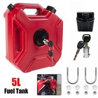 2 Pack 5l Gas Fuel Tank Gas Can Oil Storage Can For Atv Utv Motorcycle Car Suv