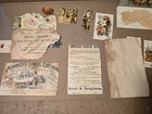 Victorian Trade Card Mixed Lot Of 15 Pieces Ephemera Scraps Scrapbook 1890s