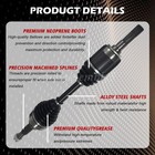 Pair Front Cv Axle Shaft Set For 2008-2013 Nissan Rogue 2014-2015 Rogue Select