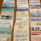 Vintage Lot Of 100 Ham Radio Qsl Cards postcards Mixed  - 1960 s   1980 s -  2