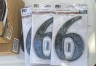 48 Pc Lot Cast Iron House Numbers 6 Inch   0   5  6   Black New Nip Reliabilt Rb
