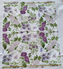 Lilacs Purple Floral Butterfly   2 Individual Paper Towelette Decoupage Napkins