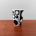 Vintage Verner Panton Geometri I Black And White Thermo Cups