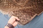 Antique Turkmen Tribal Rug 6 7x8 7 Ft Handmade Large Brown Gray Terracotta Rug