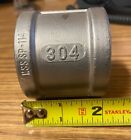 Fc-150 Stainless Steel Coupling 1 1 2  Npt Pipe Fitting