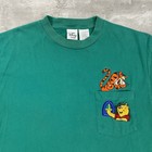 Vintage Winnie The Pooh Pocket T Shirt Mens L 90s Tigger Disney Embroidered