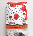 Peanuts Snoopy 2 Fall Thanksgiving Kitchen Dish Drying Mats