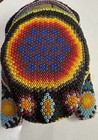 Vintage Huichol Beaded Frog 4 5    Mexican Wix  rika Folk Art Seed Bead Sculpture