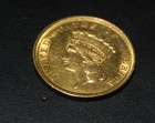 1854 Three Dollar Gold Coin