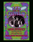 Led Zeppelin At The Grande Ballroom Mini 13  X 19  Concert Poster Only Or Framed