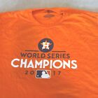 Fanatics Mens 2xl Orange Houston Astros 2017 World Series Champions Shirt Mlb   