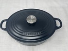 Le Creuset 29 Cm Matte Black Oval Cast Iron Dutch Oven 5 Qt