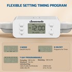 7 Day Heavy Duty Timers For Electrical Outlets  2 Pack Dual Outlet Digital Timer