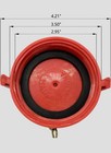 Fire Hose Hydrant Cap And Chain   2-1 2  Female Nst nh   Polycarbonate   2 Pack
