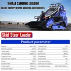 2025 Brand New Twin Cylinder 22 Hp Mini Skid Steer Loader Spot Goods Self Pickup