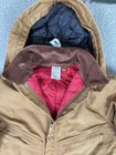 Carhartt Insulated Coveralls 42 Reg Brown X01 Quilted Lined Hooded Workwear Usa