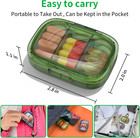 2 Pack 3 Compartment Small Pill Box  Moisture Proof Case  Travel Organizer For P