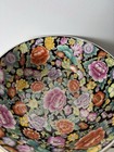 Rare Famille Noire Black Floral Roses Gold Chinese Bowls 12   