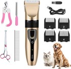 Pet Clippers Professional Heavy Duty Trimmer Thick Hair Dog Grooming Kit