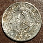 1834 Capped Bust Half Dime  f  Misshapen  360